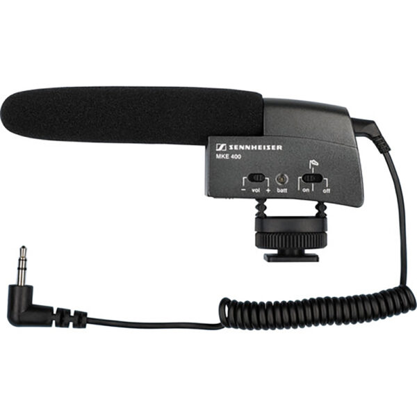Sennheiser MKE 400 - Microfono shotgun per fotocamera - Camera Service Roma