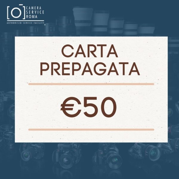 Carta prepagata 50€ – Camera Service Roma