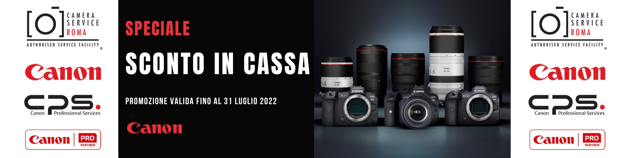Canon sconto in cassa Estate 2022