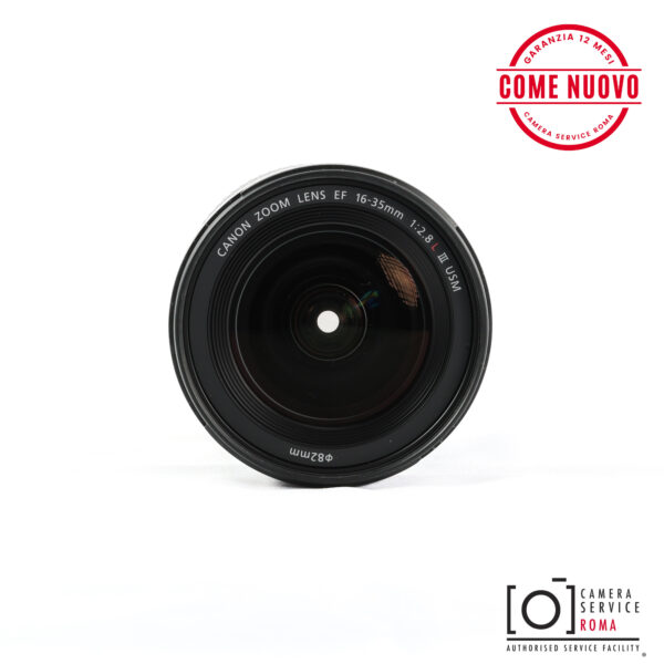 Canon EF 16-35mm f2.8 L USM usato lente frontale