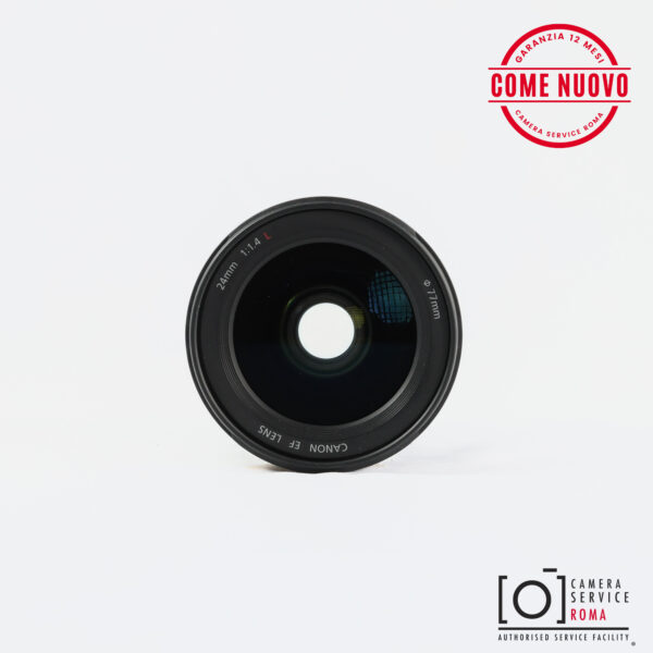 Canon EF 24mm f1.4 L II USM usato lente frontale