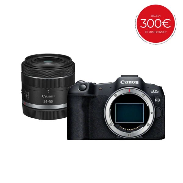Canon EOS R8 + RF 24-50mm (rimborso primavera 2024)