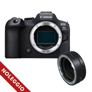 Noleggio Canon EOS R6 Mark II + adattatore EF-EOS R