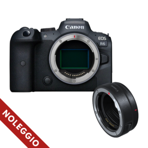 Noleggio Canon EOS R6 + adattatore EF-EOS R