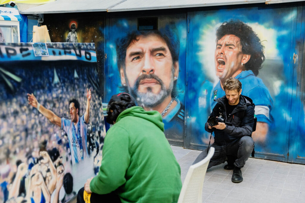 Workshop fotografico Napoli Murales di Maradona